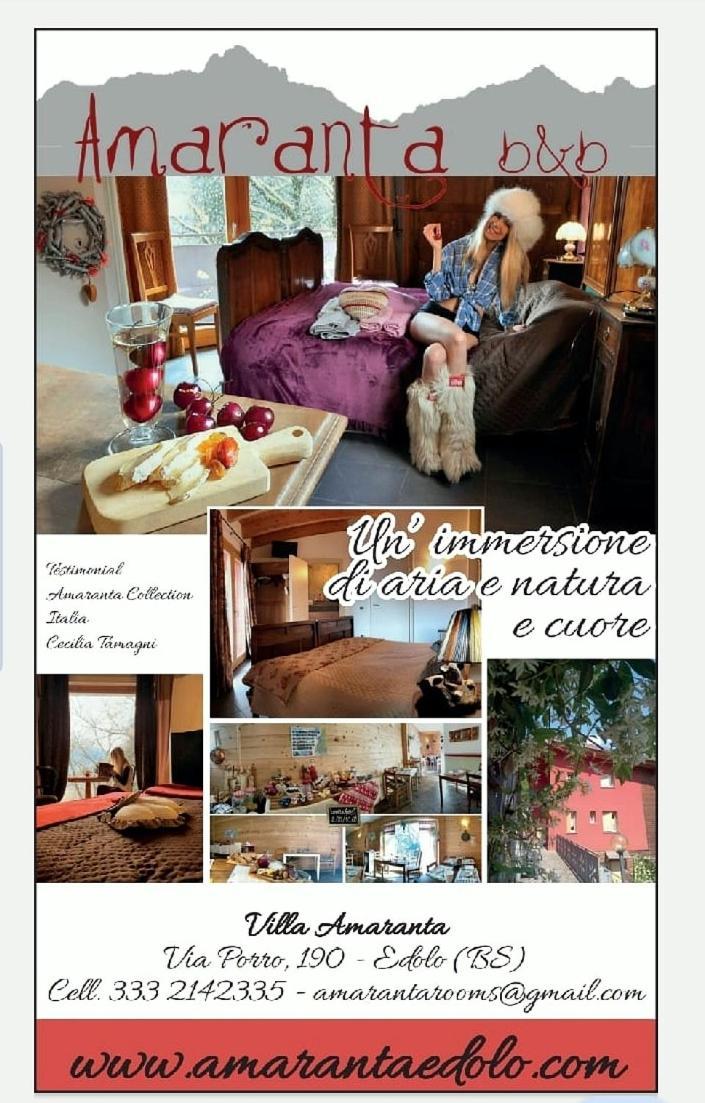 Villa Amaranta Room And Breakfast Эдоло Экстерьер фото